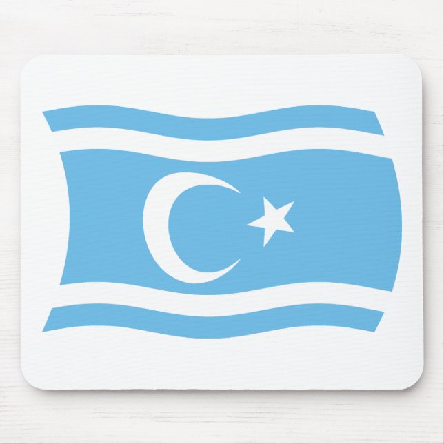 Mousepad Tapete de Mouse da Bandeira do Turcomeno Iraquiano (Frente)