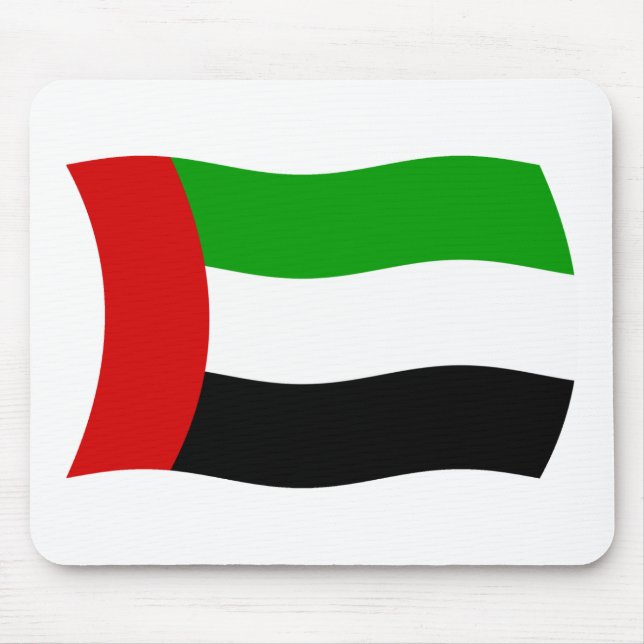 Mousepad Tapete de Mouse da Bandeira dos Emirados Árabes Un (Frente)