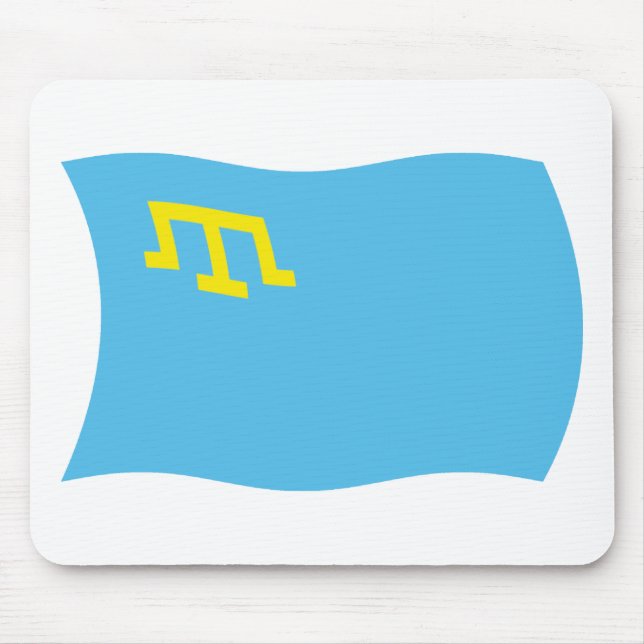 Mousepad Tapete de Mouse da Bandeira dos Tártaros da Crimei (Frente)