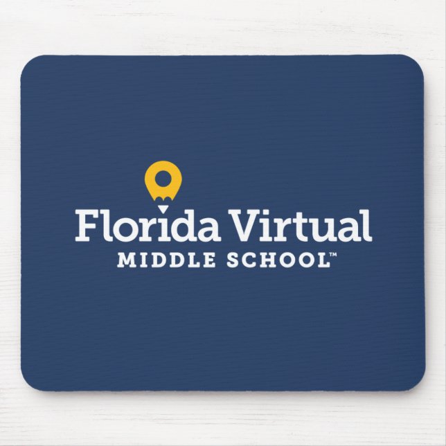 Mousepad Tapete de Mouse da Florida Virtual Middle School ( (Frente)
