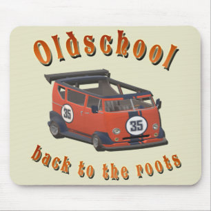Mousepad Tapete de Mouse de Carro Antigo Design Retro Vinta