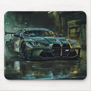 Mousepad Tapete de Mouse de Corrida de Carros GT - Verde Es
