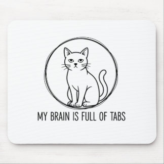 Mousepad Tapete de Mouse de Escritório de Gato Engraçado -
