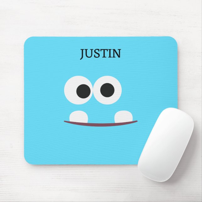Mousepad Tapete de Mouse de Monstro de Crianças Personaliza (Com mouse)