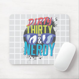 Mousepad Tapete de Mouse Dirty Thirty & Nerdy Grid