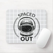 Tapete de Mouse em Grade de Capacete de Astronauta
