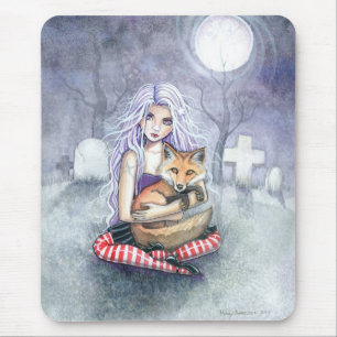 Mousepad Tapete de Mouse Fantasia Gótica da Raposa da Annie