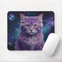 Mousepad Tapete de Mouse Gato Roxo – Presente Perfeito para