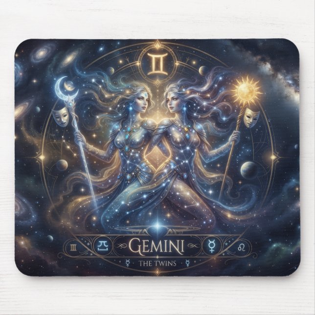 Mousepad Tapete de Mouse, Gêmeos (Frente)