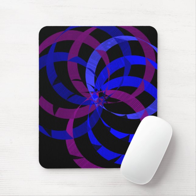 Mousepad Tapete de Mouse Geométrico com Mistura de Frutas (Com mouse)