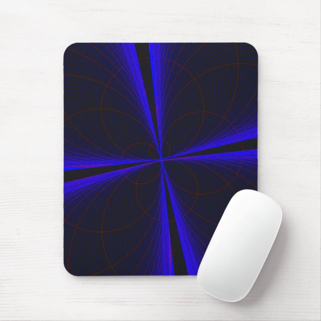 Mousepad Tapete de Mouse Geométrico Folha de Trevo com Acen (Com mouse)