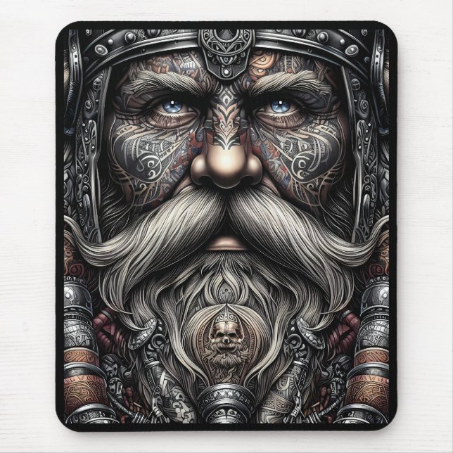 Mousepad Tapete de Mouse Guerreiro Viking (Frente)