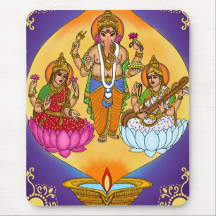 Mousepad Tapete de Mouse Lakshmi Ganesh