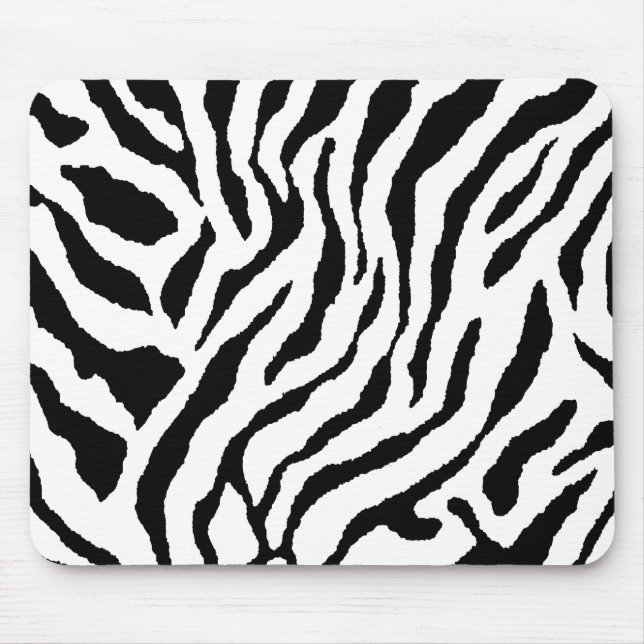 Mousepad Tapete de Mouse Listrado de Zebra (Frente)