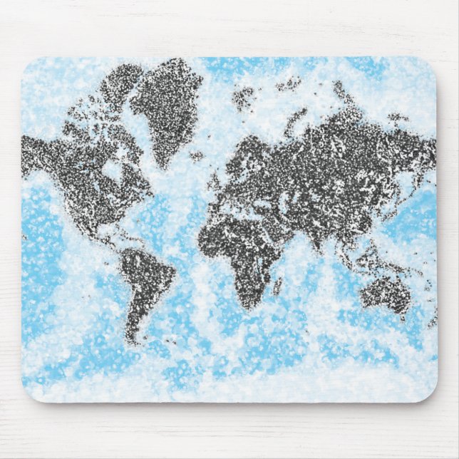Mousepad Tapete de Mouse Mapa Mundial (Frente)