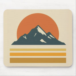 Mousepad Tapete de Mouse Montanha Vintage – Mesa de Aventur