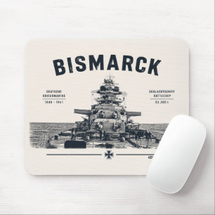 Mousepad Tapete de Mouse Navio de Guerra Bismarck