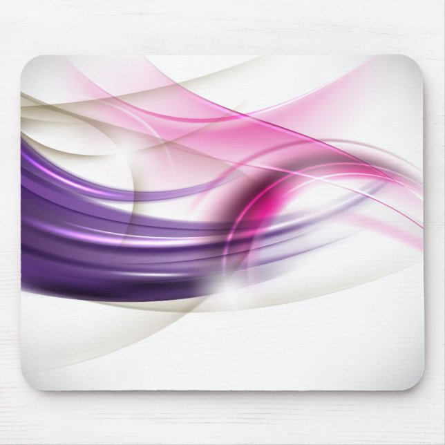 Mousepad Tapete de Mouse Ondas Roxa-Rosa (Frente)