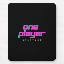Tapete de Mouse Pink & Blue One Player