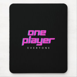 Mousepad Tapete de Mouse Pink & Blue One Player