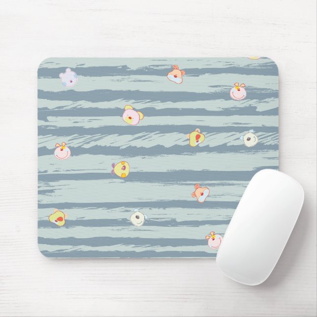 Mousepad Tapete de Mouse – Rostos Divertidos (Com mouse)