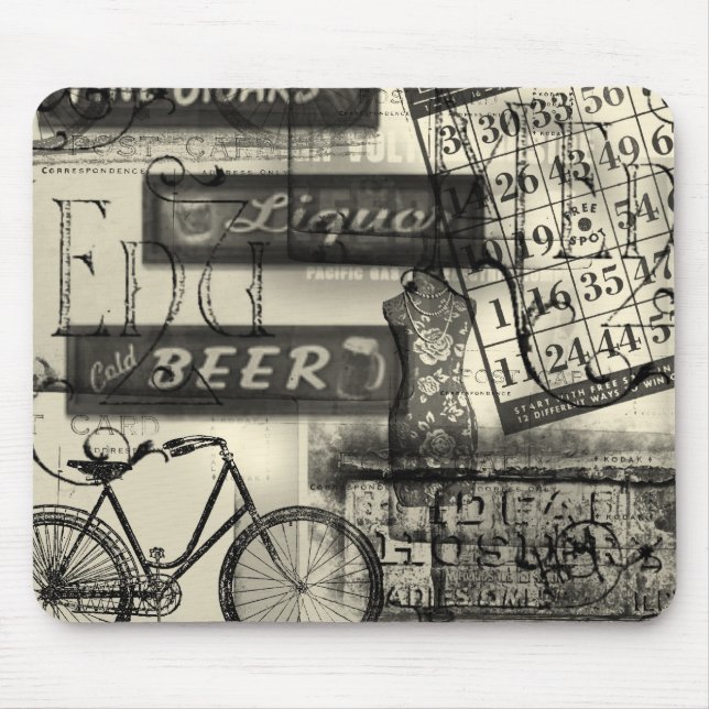 Mousepad Tapete de Mouse Vintage (Frente)