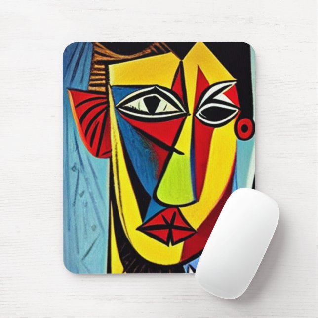 Mousepad Tapete de Rato Arte Abstrata (Com mouse)