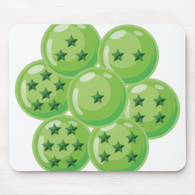 Mousepad tapete de rato bolas do dragão verde (Frente)