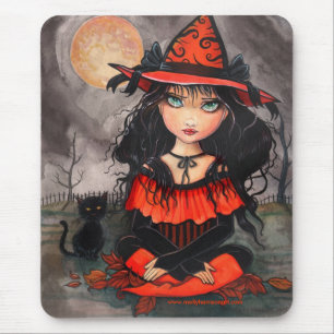 Mousepad Tapete de Rato de Bruxa de Halloween