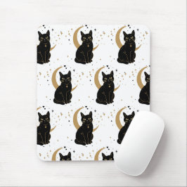 Mousepad Tapete de rato de gato preto