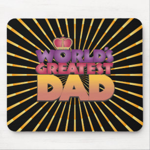 Mousepad Tapete de rato, explosão abstrata, o melhor pai do