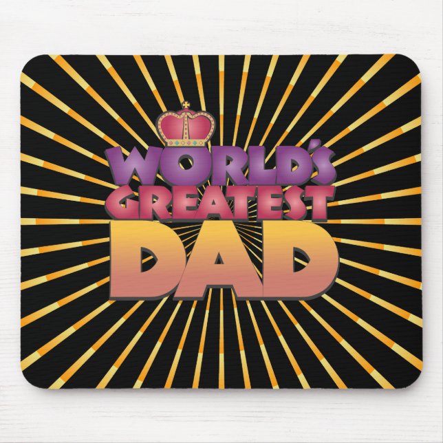 Mousepad Tapete de rato, explosão abstrata, o melhor pai do (Frente)