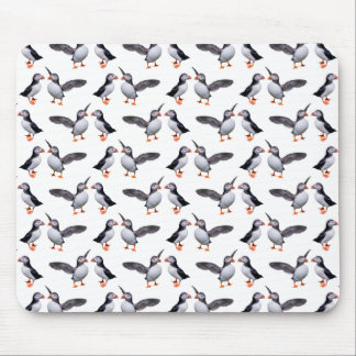 Mousepad Tapete de Rato Frenesi do Papagaio-do-mar (Branco)