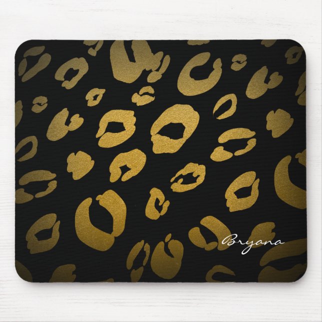 Mousepad Tapete de Rato Impressão Animal Leopardo Guepardo  (Frente)