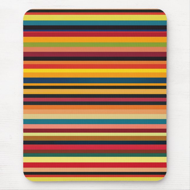 Mousepad Tapete de Rato Multicolorido Retro Moderno  (Frente)