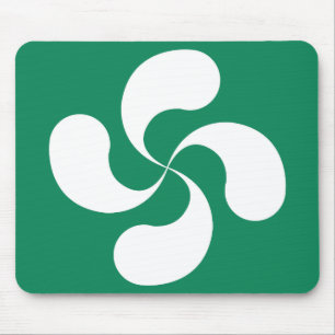 Mousepad Tapete de Ratos Cruz Basca derrete Verde “Laubur