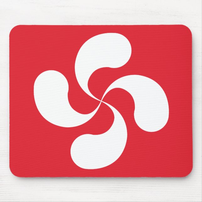 Mousepad Tapete de Ratos Cruz Basca “Lauburu " (Frente)