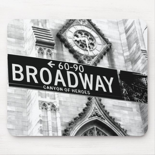 Mousepad tapete de ratos Nova Iorque broadway (Frente)