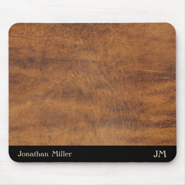 Mousepad Tapete de Trabalho Personalizado com Nome Inicial  (Frente)