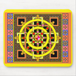 Mousepad Tapete do rato à terra da roda da gema