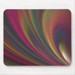 Mousepad Tapete do rato abstrato do redemoinho do arco-íri