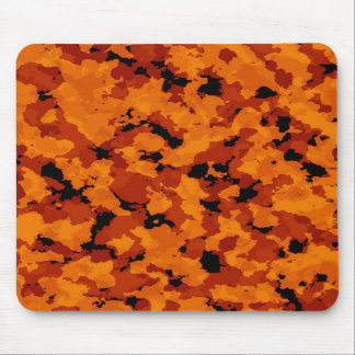 Mousepad Tapete do rato alaranjado da camuflagem