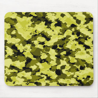 Mousepad Tapete do rato amarelo da camuflagem