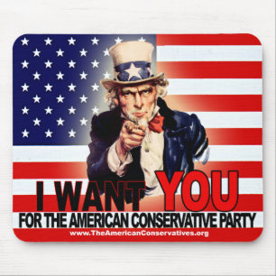 Mousepad Tapete do rato americano do partido conservador