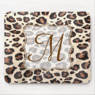 Mousepad Tapete do rato animal da inicial do monograma do