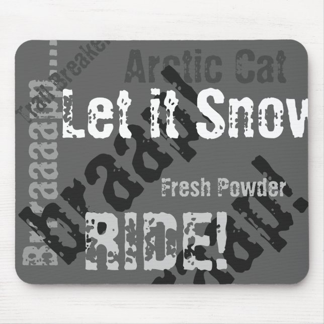 Mousepad Tapete do rato ártico do gato (Frente)