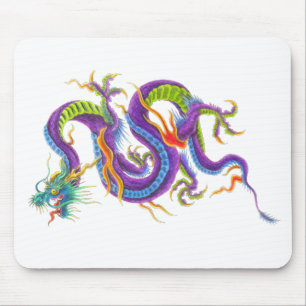 Mousepad Tapete do rato asiático oriental do tatuagem do