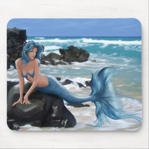 Mousepad Tapete do rato azul da sereia