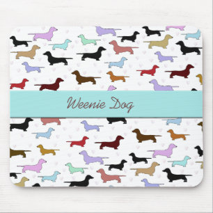 Mousepad Tapete do rato azul do Dachshund