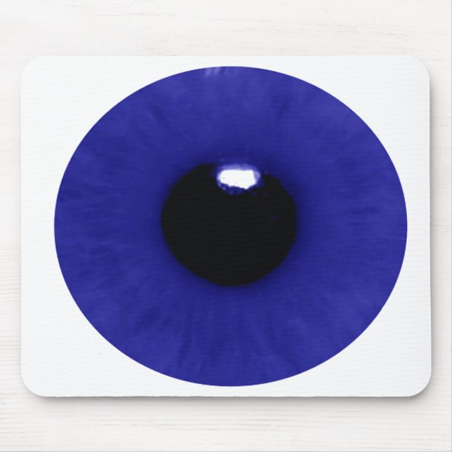 Mousepad Tapete do rato azul profundo do globo ocular (Frente)